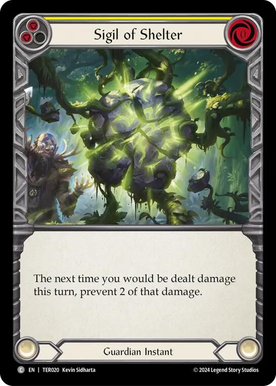 Sigil of Shelter (Yellow) [TER020] (1st Strike) | Devastation Store