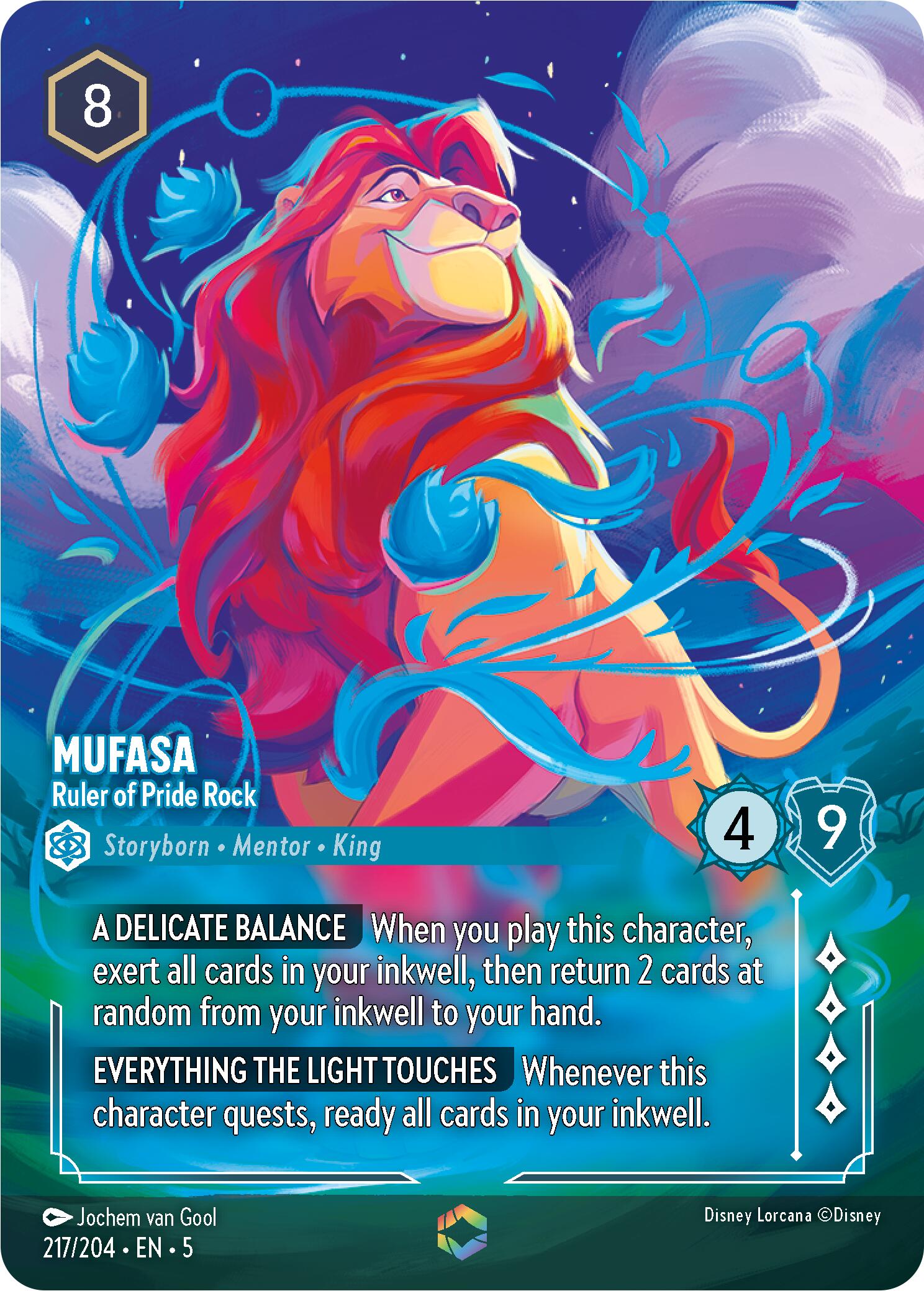 Mufasa - Ruler of Pride Rock (Enchanted) (217/204) [Shimmering Skies] | Devastation Store