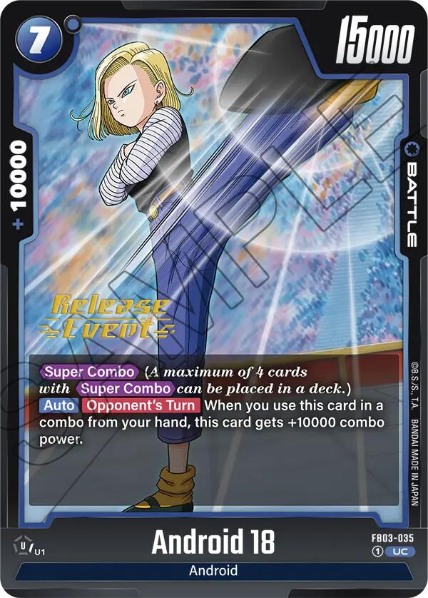 Android 18 [Raging Roar Release Event Cards] | Devastation Store