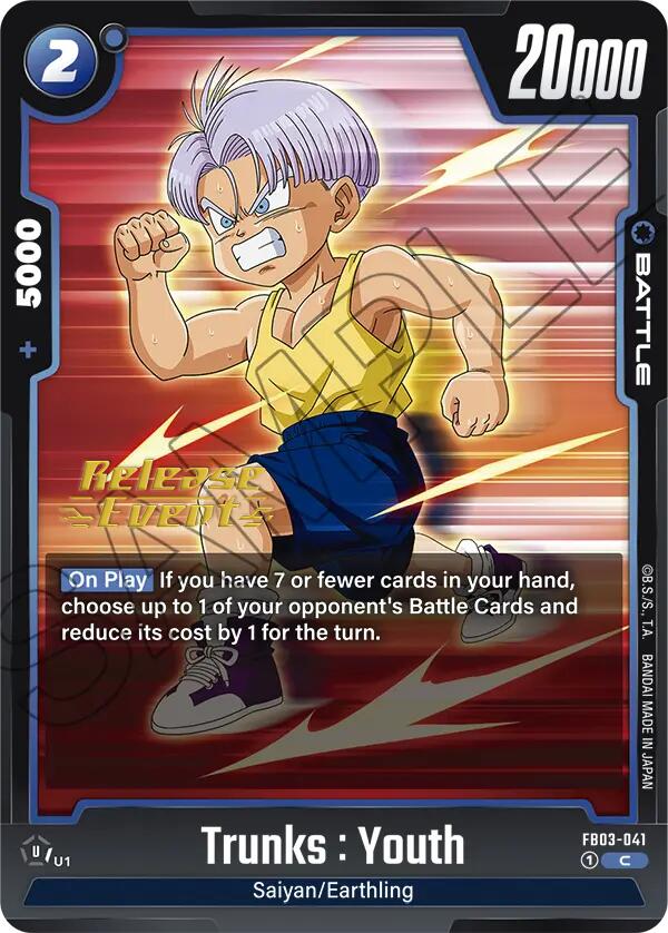 Trunks : Youth [Raging Roar Release Event Cards] | Devastation Store