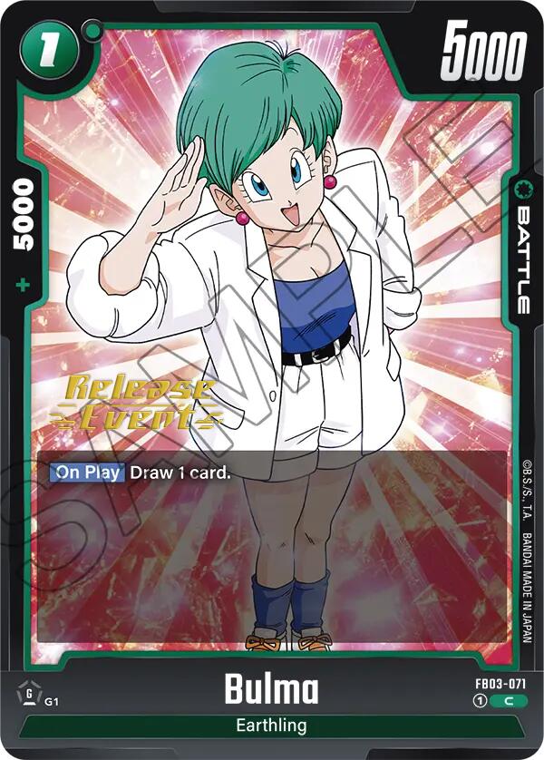 Bulma (FB03-071) [Raging Roar Release Event Cards] | Devastation Store