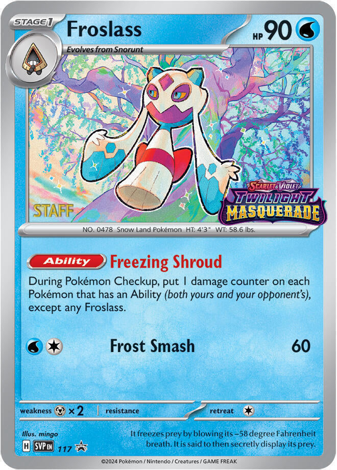 Froslass (117) (Staff) [Scarlet & Violet: Black Star Promos] | Devastation Store