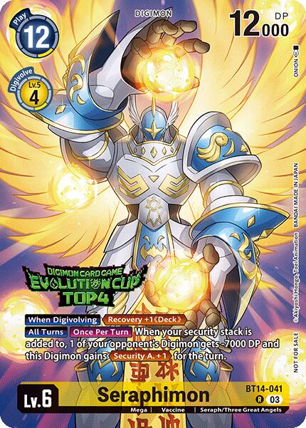 Seraphimon [BT14-041] (2024 Evolution Cup Top 4) [Blast Ace] | Devastation Store