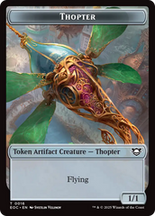 Thopter // Beast (0006) Double-Sided Token [Edge of Eternities Commander Tokens] | Devastation Store