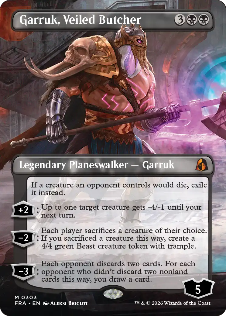 Garruk, Veiled Butcher (Borderless) [Reality Fracture] | Devastation Store