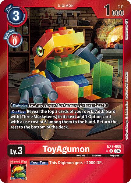 ToyAgumon [EX7-008] - EX7-008 (Foil) [Digimon LIBERATOR] | Devastation Store