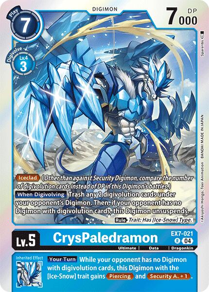 CrysPaledramon [EX7-021] [Digimon LIBERATOR] | Devastation Store