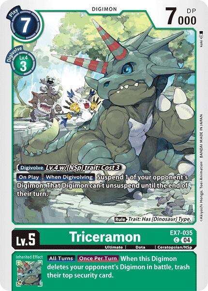 Triceramon [EX7-035] [Digimon LIBERATOR] | Devastation Store