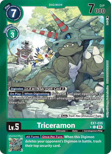 Triceramon [EX7-035] (Foil) [Digimon LIBERATOR] | Devastation Store