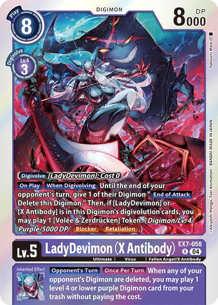 LadyDevimon [EX7-058] (X Antibody) [Digimon LIBERATOR] | Devastation Store