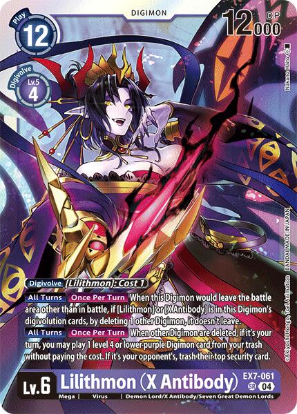 Lilithmon [EX7-061] (X Antibody) [Digimon LIBERATOR] | Devastation Store