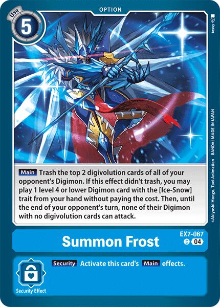 Summon Frost [EX7-067] [Digimon LIBERATOR] | Devastation Store