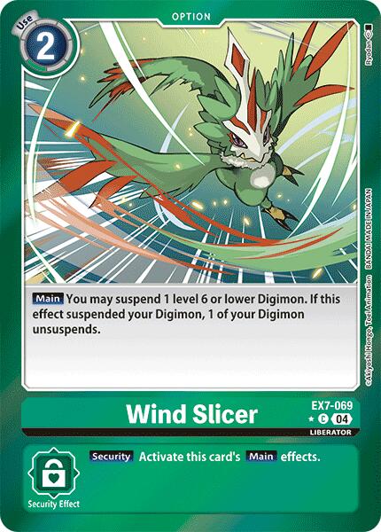 Wind Slicer [EX7-069] (Foil) [Digimon LIBERATOR] | Devastation Store