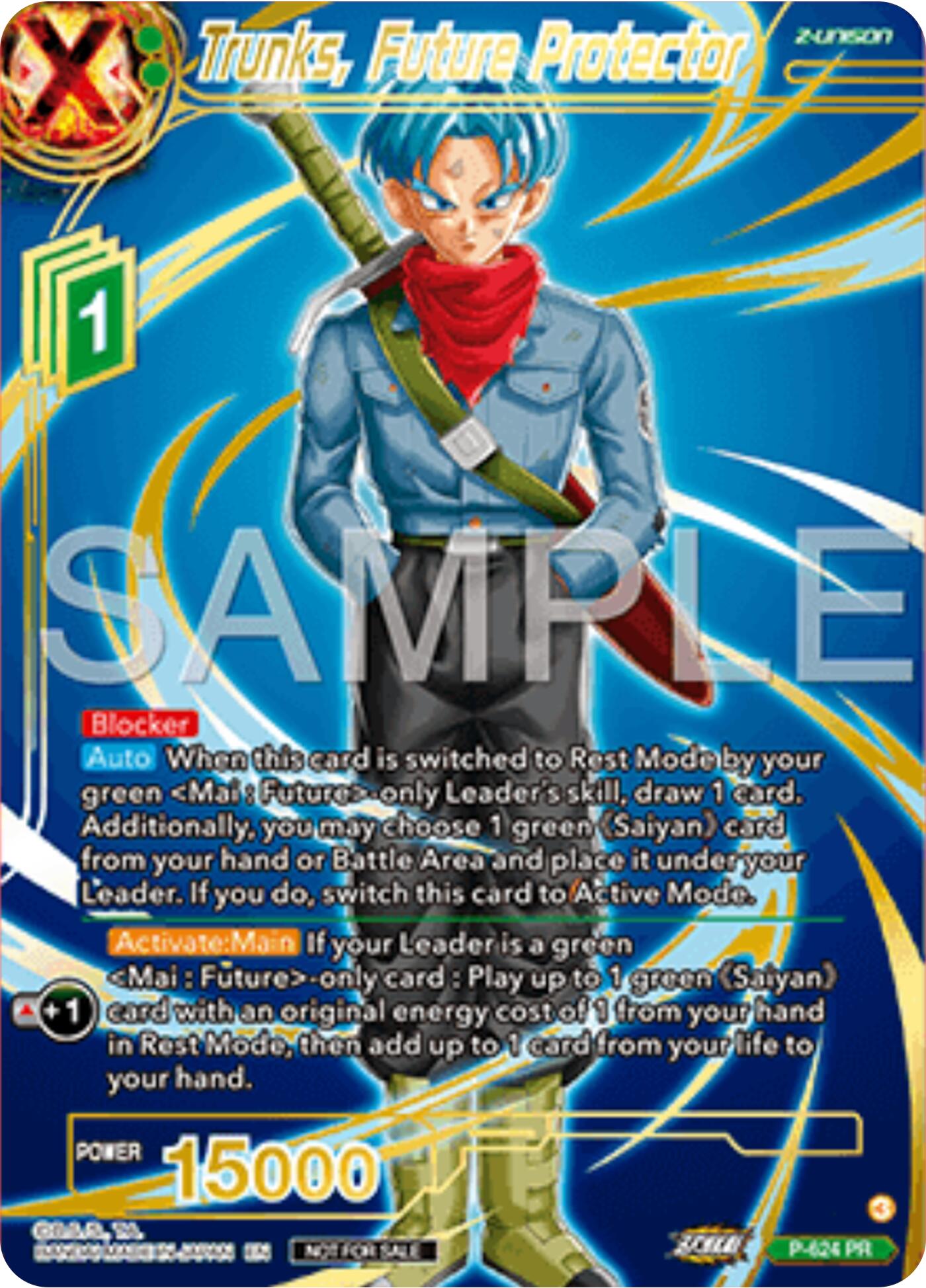 Trunks, Future Protector (Gold Stamped) (P-424) [Promotion Cards] | Devastation Store