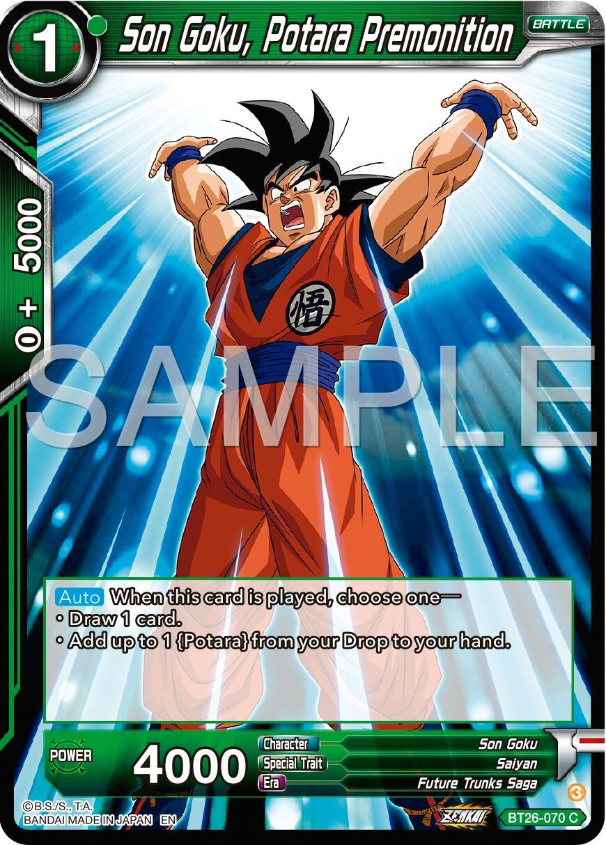 Son Goku, Potara Premonition (BT26-070) [Ultimate Advent] | Devastation Store