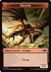 Copy // Dragon (0014) Double-Sided Token [Tarkir: Dragonstorm Commander Tokens] | Devastation Store