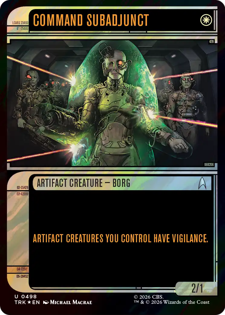 Command Subadjunct (Showcase) (Surge Foil) [Star Trek] | Devastation Store