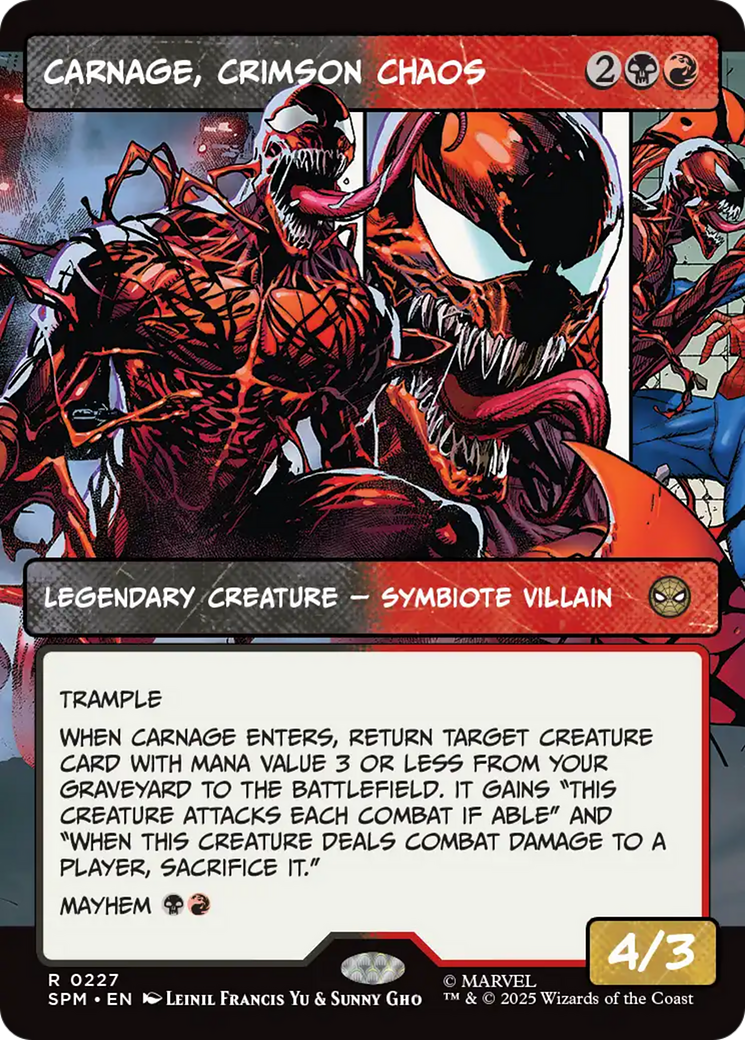 Carnage, Crimson Chaos (Borderless) [Marvel's Spider-Man] | Devastation Store