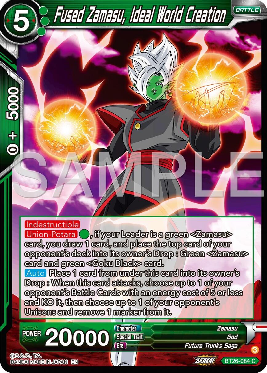 Fused Zamasu, Ideal World Creation (BT26-084) [Ultimate Advent] | Devastation Store