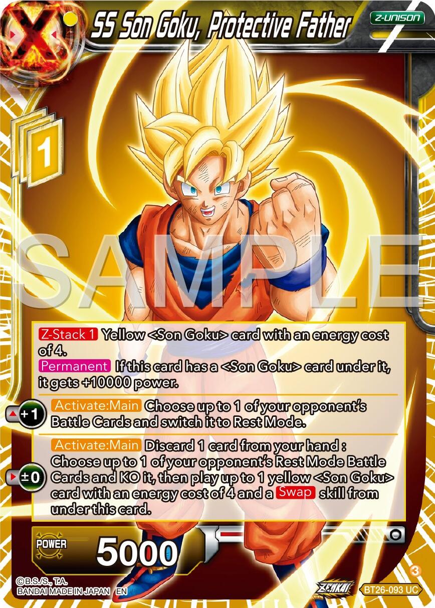 SS Son Goku, Protective Father (BT26-093) [Ultimate Advent] | Devastation Store