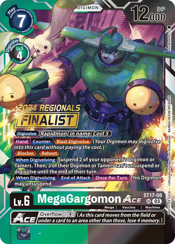 MegaGargomon ACE [ST17-08] (2024 Regionals Finalist) [Starter Deck: Double Typhoon Advanced Deck Set] | Devastation Store