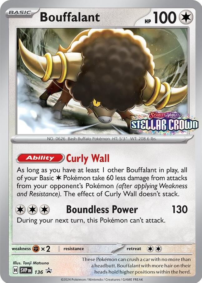 Bouffalant (SVP136) [Scarlet & Violet: Black Star Promos] | Devastation Store