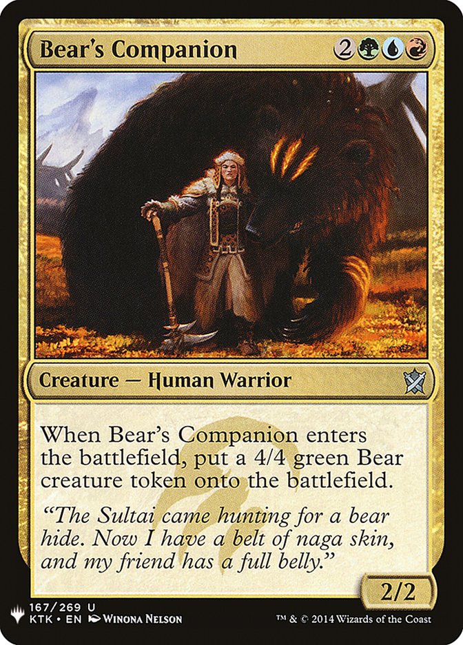 Bear's Companion [Mystery Booster] | Devastation Store