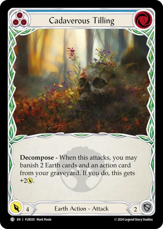 Cadaverous Tilling (Blue) [FLR020] (Rosetta Florian Blitz Deck) | Devastation Store