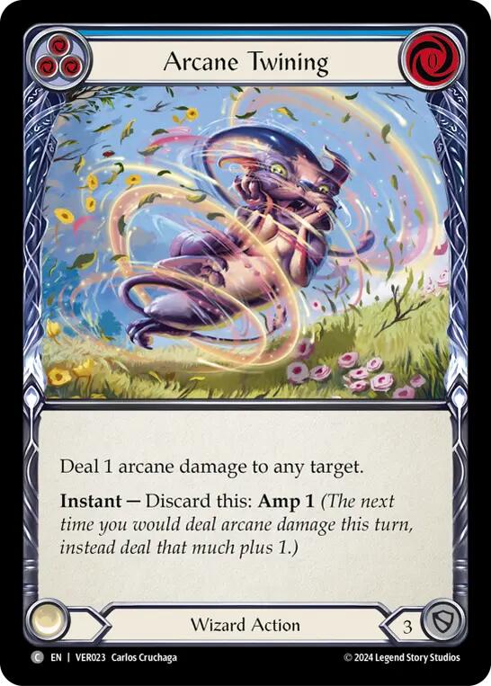 Arcane Twining (Blue) [VER023] (Rosetta Verdance Blitz Deck) | Devastation Store