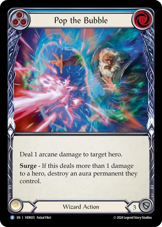 Pop the Bubble (Blue) [VER025] (Rosetta Verdance Blitz Deck) | Devastation Store