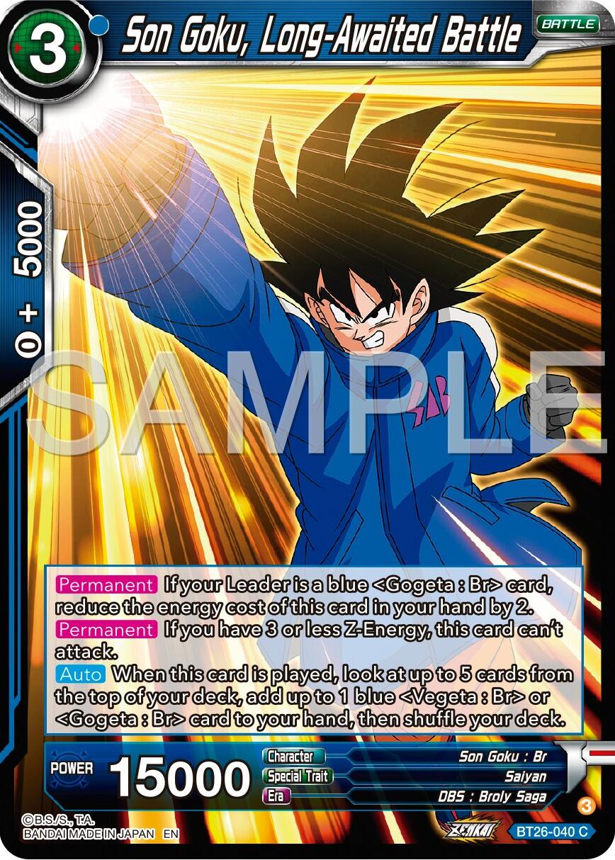 Son Goku, Long-Awaited Battle (BT26-040) [Ultimate Advent] | Devastation Store