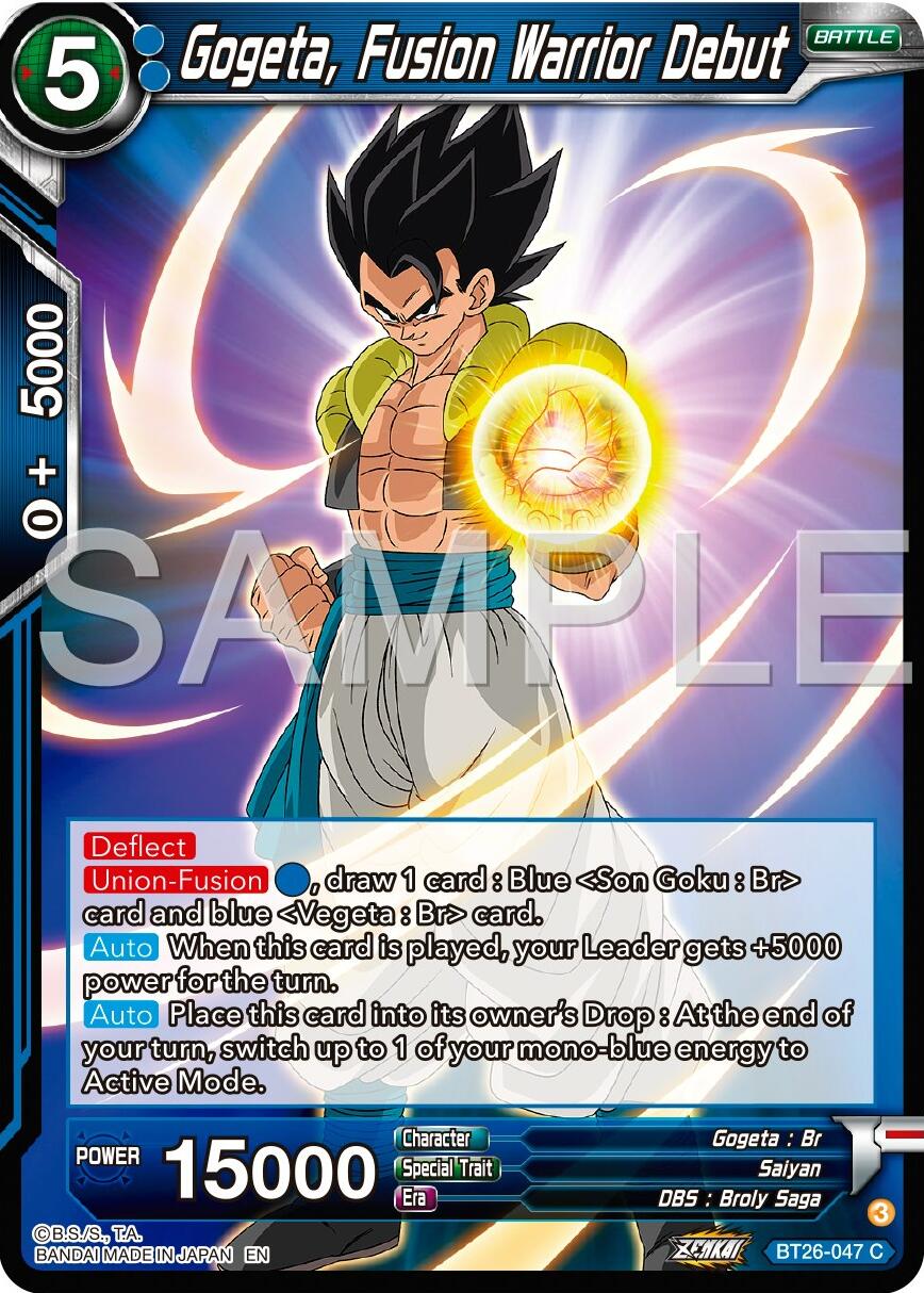 Gogeta, Fusion Warrior Debut (BT26-047) [Ultimate Advent] | Devastation Store