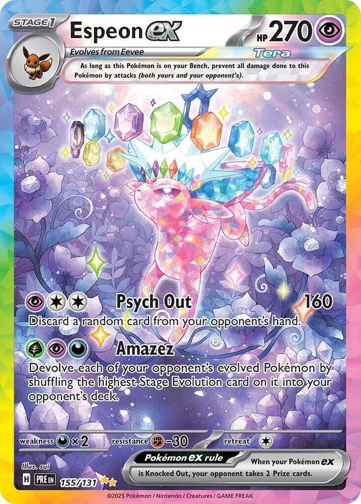 Espeon ex (155/131) [Scarlet & Violet: Prismatic Evolutions] | Devastation Store