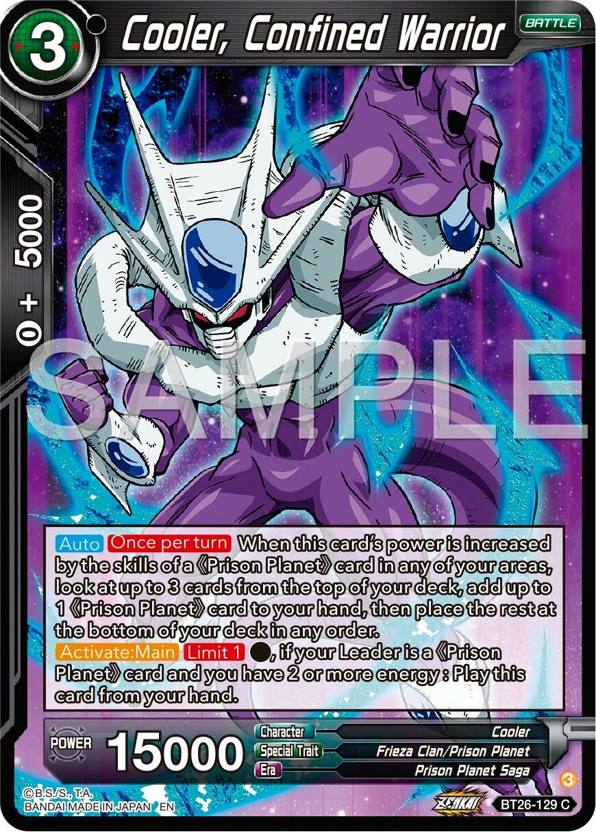 Cooler, Confined Warrior (BT26-129) [Ultimate Advent] | Devastation Store