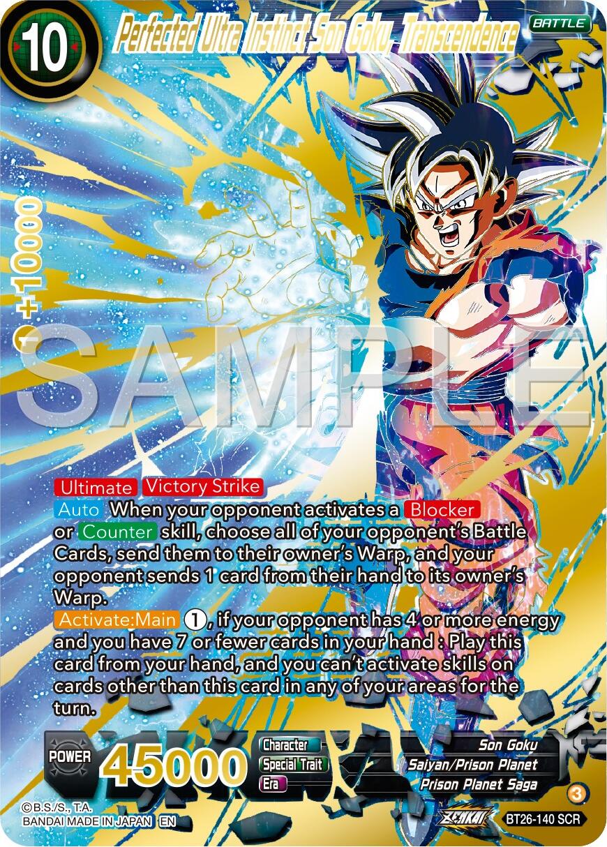 Perfected Ultra Instinct Son Goku, Transcendence (BT26-140) [Ultimate Advent] | Devastation Store