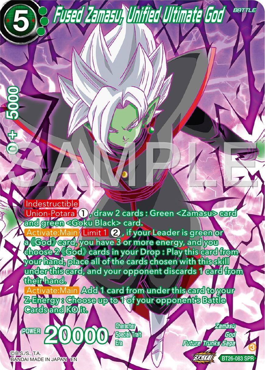 Fused Zamasu, Unified Ultimate God (SPR) (BT26-083) [Ultimate Advent] | Devastation Store