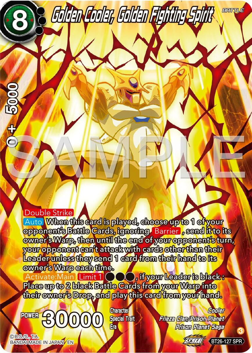 Golden Cooler, Golden Fighting Spirit (SPR) (BT26-127) [Ultimate Advent] | Devastation Store