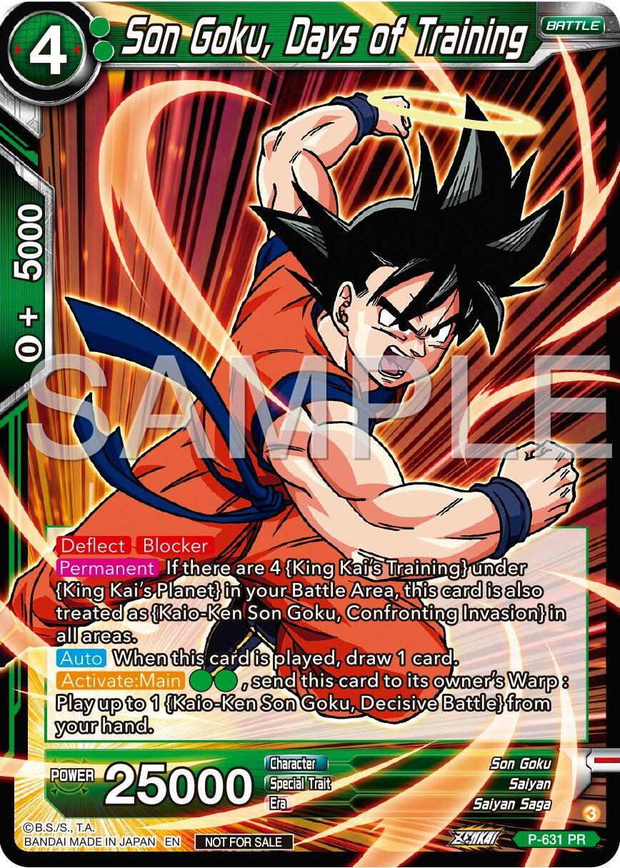 Son Goku, Days of Training (Zenkai Series Tournament Pack Vol.9) (P-631) [Promotion Cards] | Devastation Store