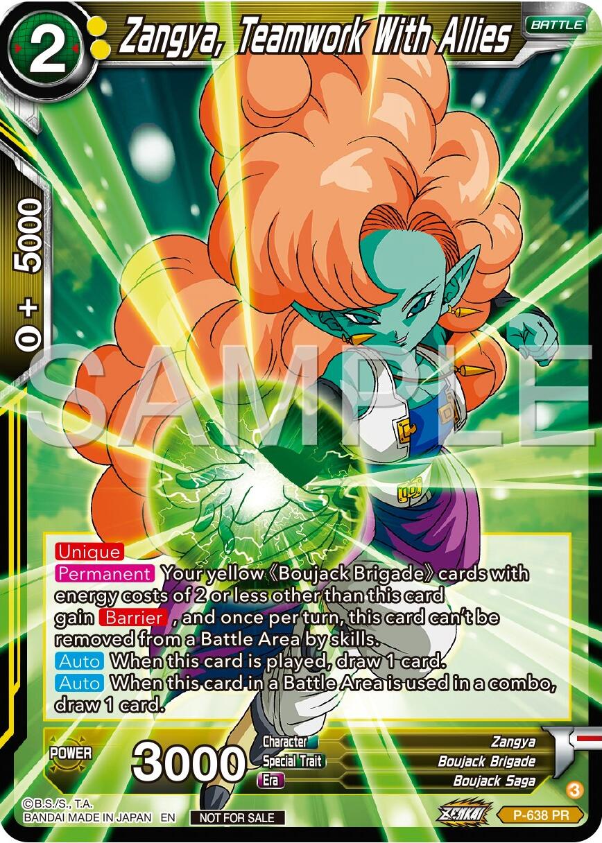 Zangya, Teamwork With Allies (Zenkai Series Tournament Pack Vol.9) (P-638) [Promotion Cards] | Devastation Store