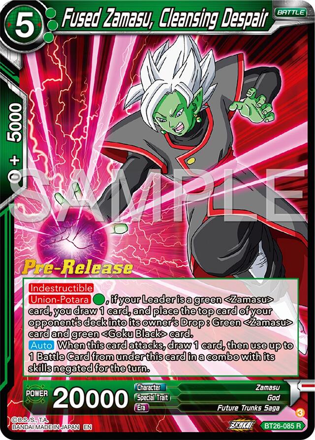 Fused Zamasu, Cleansing Despair (BT26-085) [Ultimate Advent Prerelease Promos] | Devastation Store