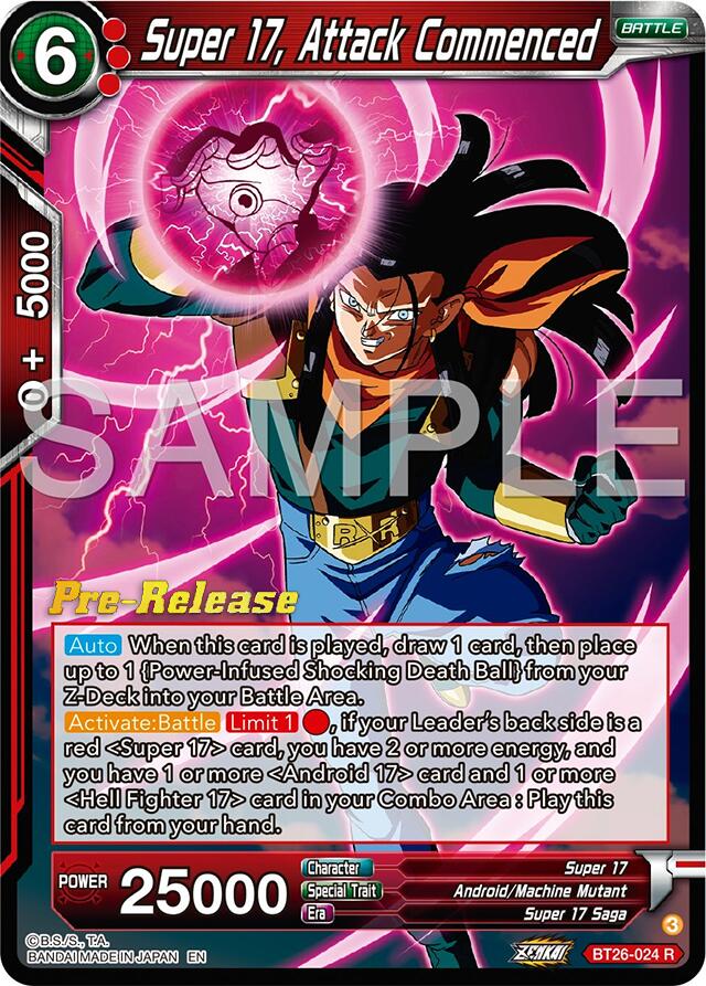 Super 17, Attack Commenced (BT26-024) [Ultimate Advent Prerelease Promos] | Devastation Store