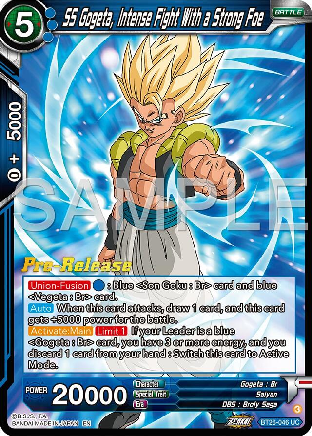 SS Gogeta, Intense Fight With a Strong Foe (BT26-046) [Ultimate Advent Prerelease Promos] | Devastation Store