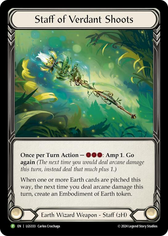 Staff of Verdant Shoots - LGS333 [LGS333] (Promo)  Rainbow Foil | Devastation Store