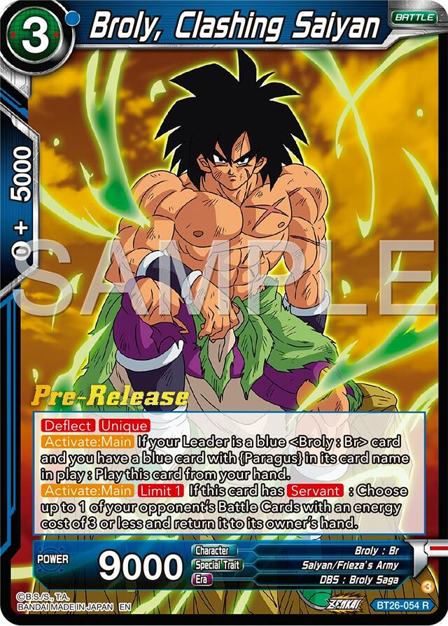 Broly, Clashing Saiyan (BT26-054) [Ultimate Advent Prerelease Promos] | Devastation Store