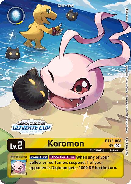 Koromon [BT12-003] (Ultimate Cup 2024) [Across Time] | Devastation Store