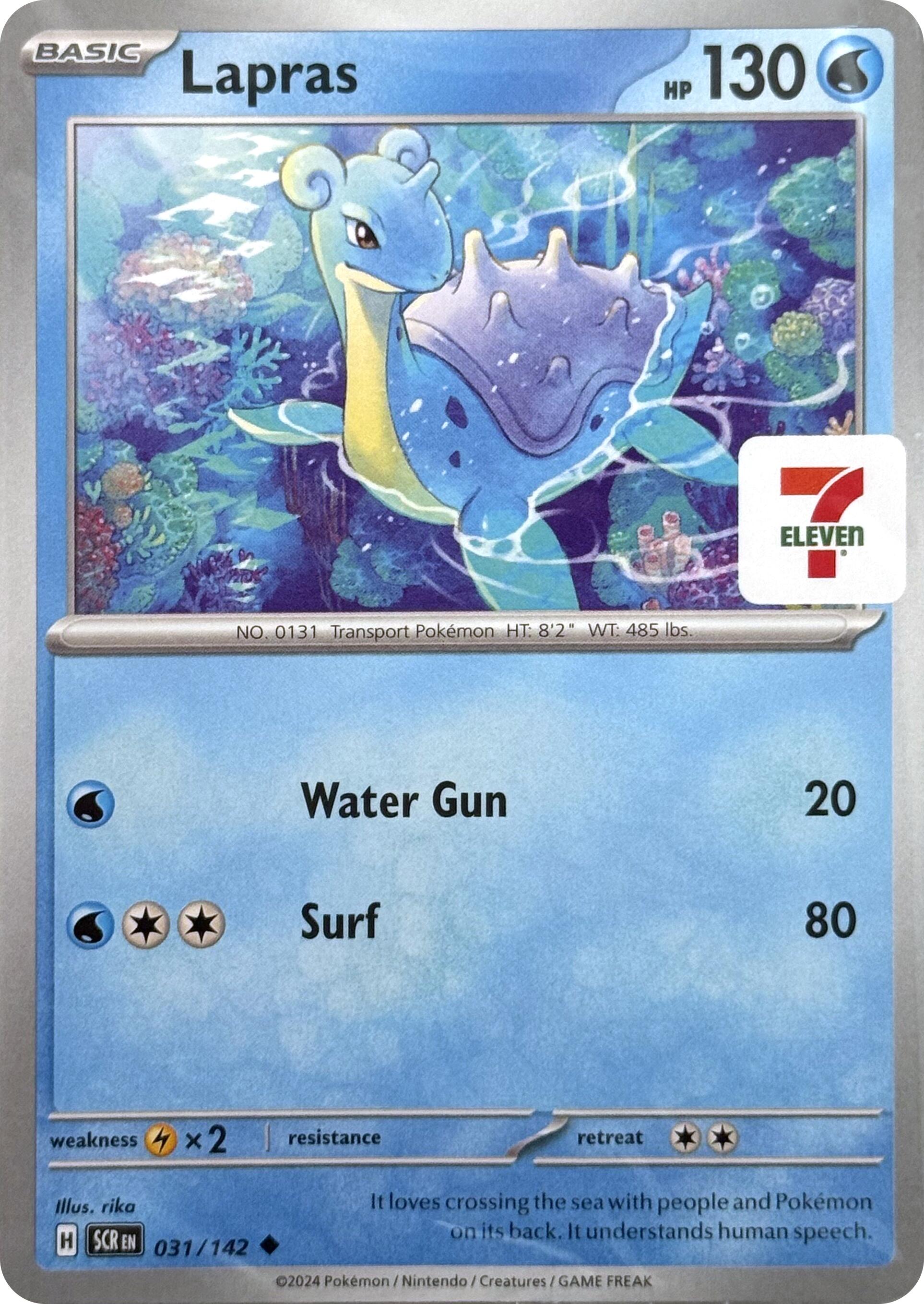 Lapras (031/142) (7-Eleven Promo) [Miscellaneous Cards] | Devastation Store