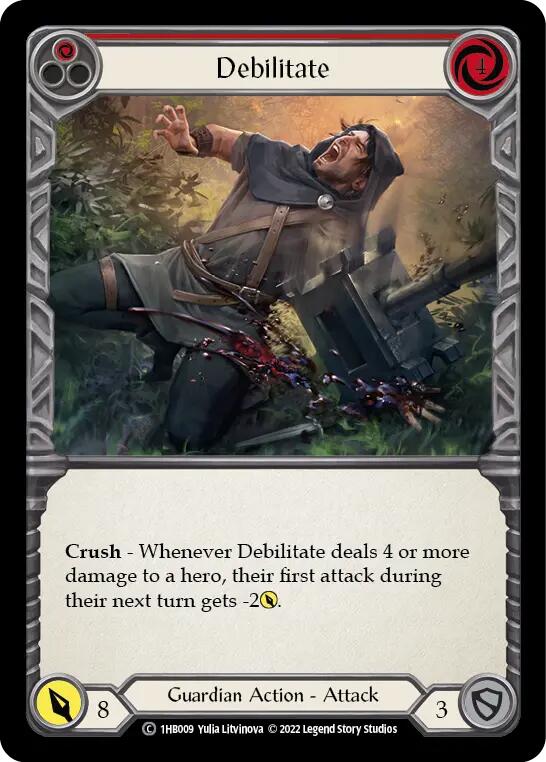 Debilitate (Red) [1HB009] (History Pack 1 Bravo Blitz Deck) | Devastation Store