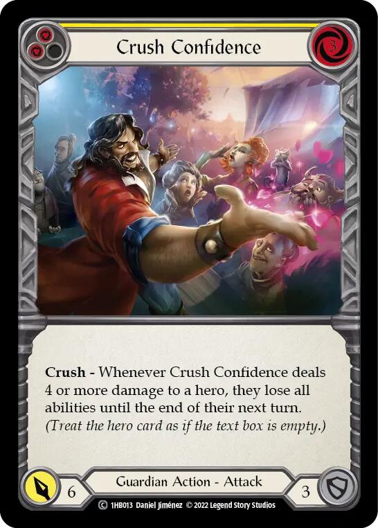 Crush Confidence (Yellow) [1hb013] (History Pack 1 Bravo Blitz Deck) | Devastation Store