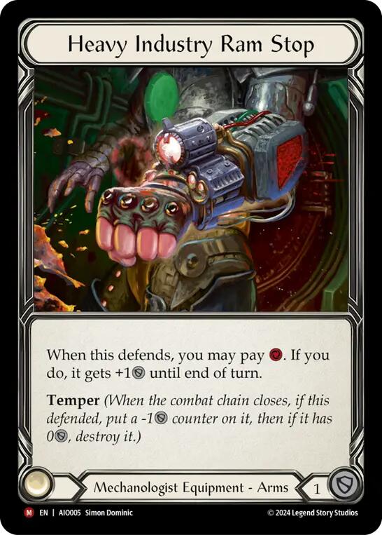 Heavy Industry Ram Stop [AIO005] (Armory Deck: Dash)  Rainbow Foil | Devastation Store