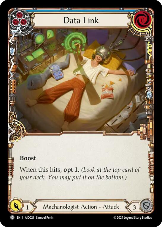 Data Link (Blue) [AIO021] (Armory Deck: Dash) | Devastation Store